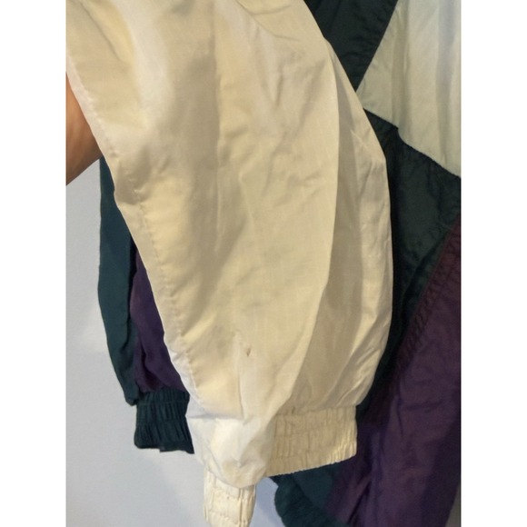 Vintage Nike Air Windbreaker Jacket Men's Medium Green Purple White - Picture 4 of 8